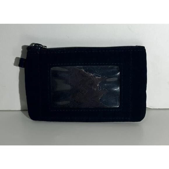 Vera Bradley Navy Blue Quilted Zip Around Wallet ID Holder Solid - Picture 5 of 6